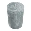 Stumpenkerze aus Paraffin, Silbergrau, Rustic, WENZEL, Produktbild-Vorschau 2