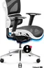 Close-up of an ergonomic office chair with a focus on its adjustable features. Voir les images du produit