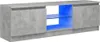 vidaXL TV-Schrank mit LED-Leuchten Betongrau 120x30x35,5 cm Produktbild-Vorschau 3