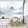 Muralo Vlies Fototapete BERGE Wasser Aquarell Für Produktbild-Vorschau 7