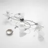 Lindby Deckenlampe Yannie, 6-flg., 106 cm, nickel/weiß, Produktbild-Vorschau 7