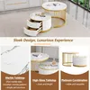 MODFU Tables Basses Gigognes avec 2 Tiroirs, MDF et PVC, Voir les images du produit 7