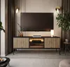 TV-Schrank ECLIPSE 154 mit Beleuchtung Eiche schwarz wotan Produktbild-Vorschau 1