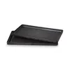 Two black grill plates stacked on top of each other against a white background. Podgląd zdjęcia produktu