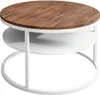 CIRI SLIM runder Couchtisch mit Ablage, Weiß / Stirling Produktbild-Vorschau 6