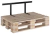 vidaXL Opěradlo pro pohovku Pallet Black 110 cm Iron Náhled obrázku produktu 5