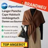 Alpenfaser™ Langer Poncho Schal Cape Halstuch Umhängetuch Produktbild-Vorschau 6