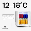 Klarstein Lodówka, Mini lodówka ze szklanymi drzwiami, Mini Podgląd zdjęcia produktu 4