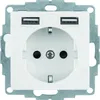 Berker Steckdose SCHUKO/USB S.1 48038989 polarweiß gl. Produktbild-Vorschau 1