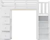 Sweiko Lit surélevé 140x200cm avec tiroir de rangement Voir les images du produit 15