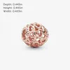 Pandora Charme Rose 780964, roodgoudkleurige hartvormige Productafbeelding-voorbeeld 12