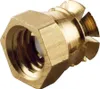 Spreizmuffe sechskant, M6 Länge 9 mm, Bohr ø8 mm, Messing Produktbild-Vorschau 1