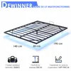 DEWINNER Cadre de Lit 140 x 190 avec Sommier Métal, Lit 2 Voir les images du produit 2
