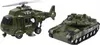 Zestaw Zabawek Wojskowych Czołg Helikopter Wyrzutnia Rakiet Podgląd zdjęcia produktu 4