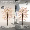 ML-Design sztuczne drzewo wiśniowe 180 cm różowe, sztuczne Podgląd zdjęcia produktu 4