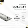 Quadrat Edelstahlschiene Profil Fliesenschiene Edelstahl Produktbild-Vorschau 3