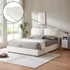 Lit rembourré 'Lunner' lit double avec matelas et coffre de Voir les images du produit 1
