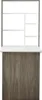 A wall-mounted folding table with shelves. Podgląd zdjęcia produktu