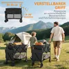 Outsunny Gartenwagen 200 kg belast zweistufige Produktbild-Vorschau 7
