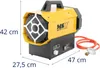 Expondo Riscaldatore a gas MSW - 40 kW - 310 m² Anteprima dell’immagine prodotto 7