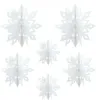 Oblique Unique 3D Schneeflocken 6er Set Eiskristalle Produktbild-Vorschau 1