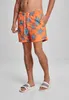 Urban Classics Badehose Floral Swim Shorts Orange-XL Produktbild-Vorschau 8