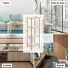 Étagère en bambou 4 niveaux Meuble de rangement avec Voir les images du produit 3