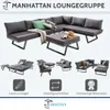 Destiny Loungegruppe MANHATTAN, Hocker/Tisch 70x70cm, Produktbild-Vorschau 2