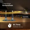 Stabkerzen LED mit Timer GRAU 2er indoor mit Timer Funktion Produktbild-Vorschau 2