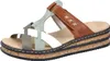 Rieker Damen Plateau Pantoletten Clogs Keilabsatz 62989, Produktbild-Vorschau 1