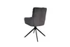 byLIVING Esszimmerstuhl 2er Set PURA / Grob-Cord dunkelgrau Produktbild-Vorschau 8