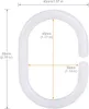 Duschvorhang Weiss Stoff 260x200 cm, antibakteriell, Produktbild-Vorschau 9