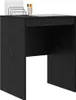 vidaXL Bureau, zwart, eikenlook, 60 x 50 x 76 cm Productafbeelding-voorbeeld 3