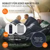 ECD Germany Sacco a pelo da outdoor per campeggio, blu Anteprima dell’immagine prodotto 5