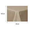 Tischdecke 160x400 cm natur beige eckig beschichtet Produktbild-Vorschau 4