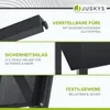 Collage of product feature close-ups and marketing text. Produktbild-Vorschau