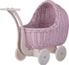 LILI Puppenwagen aus Weide Rosa 48X28 H26/47 CM Produktbild-Vorschau 9