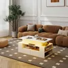 Table basse Puluomis avec tiroir, plateau amovible, barre Voir les images du produit 2
