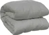 A folded gray weighted blanket. Produktbild-Vorschau