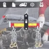 Gru per officina, portata 900 kg, 4 catene, rosso Anteprima dell’immagine prodotto 3