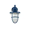 Außenlampe Wand außen Blau IP64 E27 Glas Echt-Messing Produktbild-Vorschau 5
