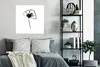 MuchoWow® Poster Blume - Strichzeichnung - Schwarz - Weiß Produktbild-Vorschau 4