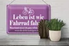 Blechschild Spruch 30x20cm Leben ist wie Fahrrad fahren Produktbild-Vorschau 4