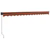 Maison Exclusive - Markise Einziehbar Orange und Braun 4x3 Produktbild-Vorschau 6