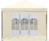 A cream-colored party tent with three arched windows. Produktbild-Vorschau