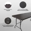 Buffettisch Klapptisch 180 x 75 cm Holzoptik klappbar Produktbild-Vorschau 4