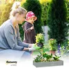 Outsunny Hochbeet aus Stahl, Wetterbeständig Pflanzbeet mit Produktbild-Vorschau 9