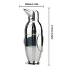 Pinguin Cocktail Shaker mit Sieb, Edelstahl Cobbler Shaker Produktbild-Vorschau 7