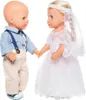 Robe de mariée de poupée Sissi avec voile, taille 28-35 cm Voir les images du produit 4