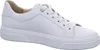 A white leather sneaker is shown from the side against a white background. Produktbild-Vorschau